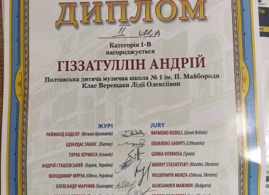 Вітаємо переможців конкурсу учнів народного відділу!!!