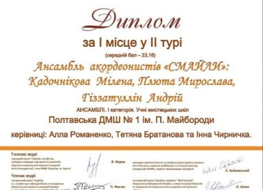 Народний відділ. Конкурси