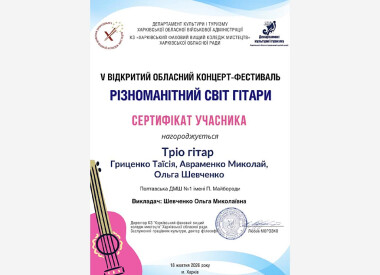 Різноманітний світ гітари