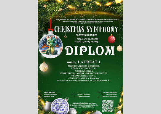 Christmas Symphony Diplom