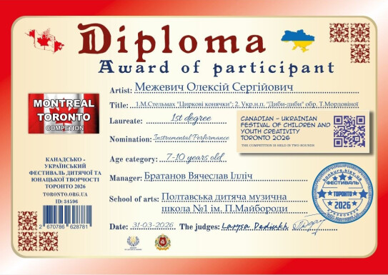 Народний відділ. Конкурси