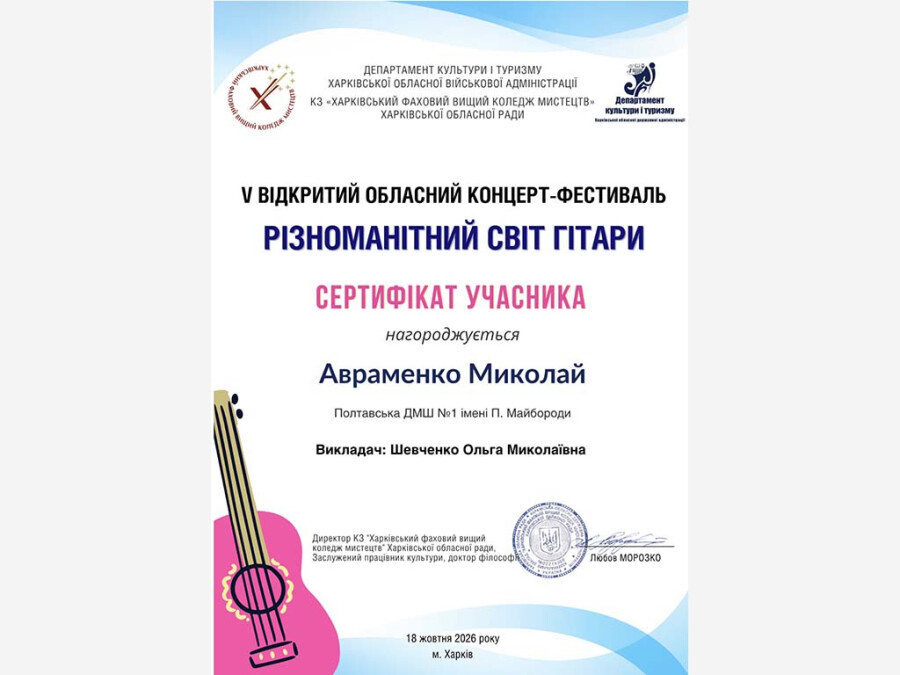 Різноманітний світ гітари